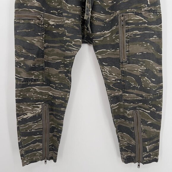 Current/Elliott Aviation Zip Green Camo Cargo Drop Crotch Women's 2 ( US S ) - Picture 4 of 10